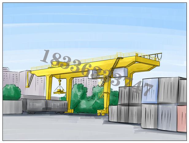 辽宁大连50t码头集装箱双梁龙门吊厂家供货