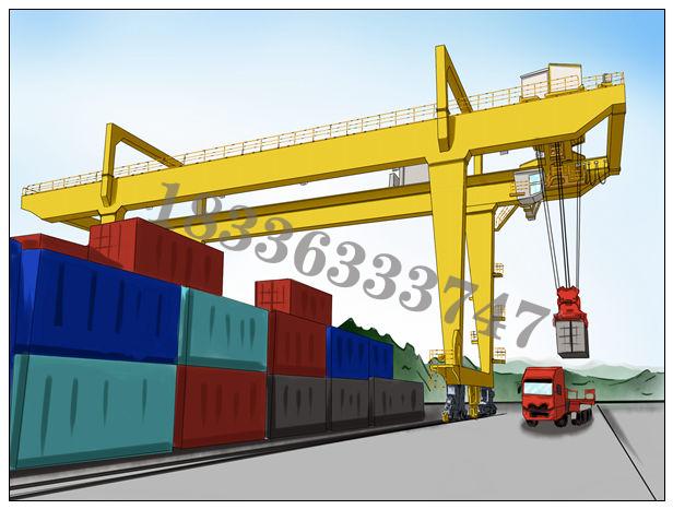 湖南岳阳集装箱龙门吊厂家铁路货场多选用双外悬