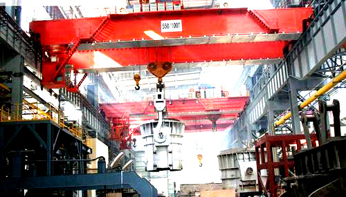 客户可根据实际工况选择河北张家口74t冶金起重机