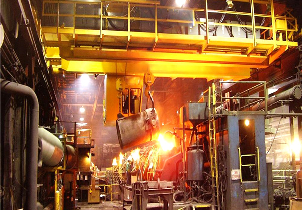 湖北孝感铸造起重机厂家50T钢铁厂用铸造吊定制