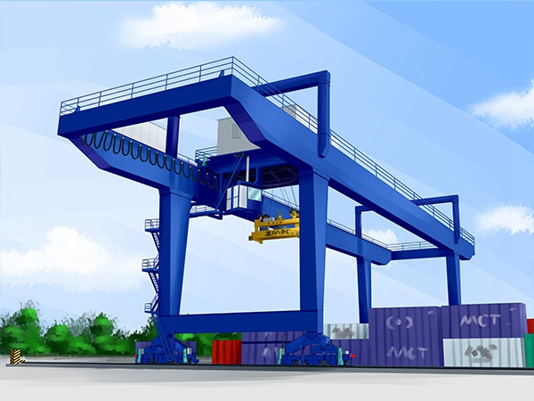 跨境物流中集装箱龙门吊发挥怎样的作用